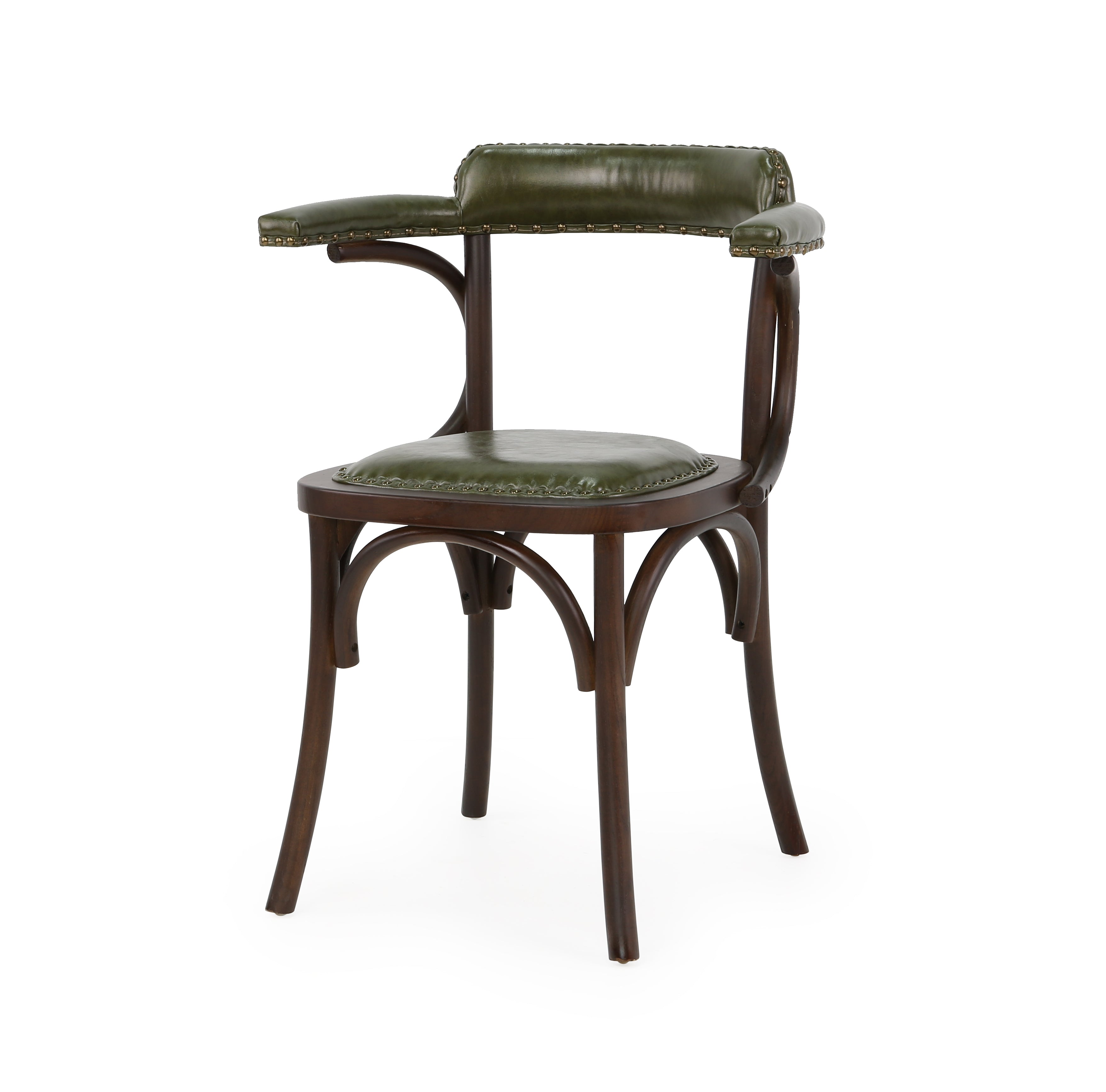 Silla de comedor madera y semipiel Anatolia