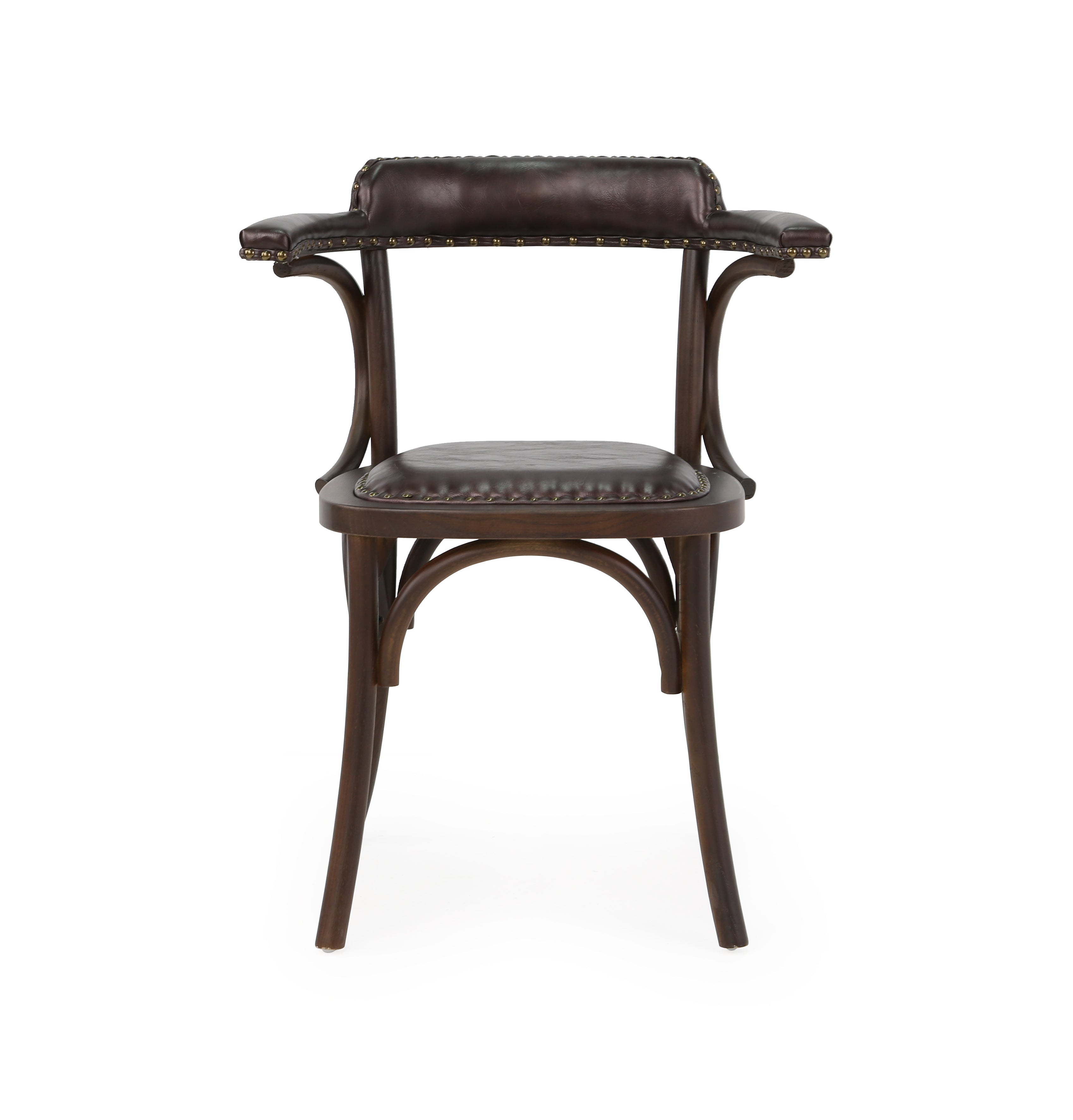 Silla de comedor madera y semipiel Anatolia