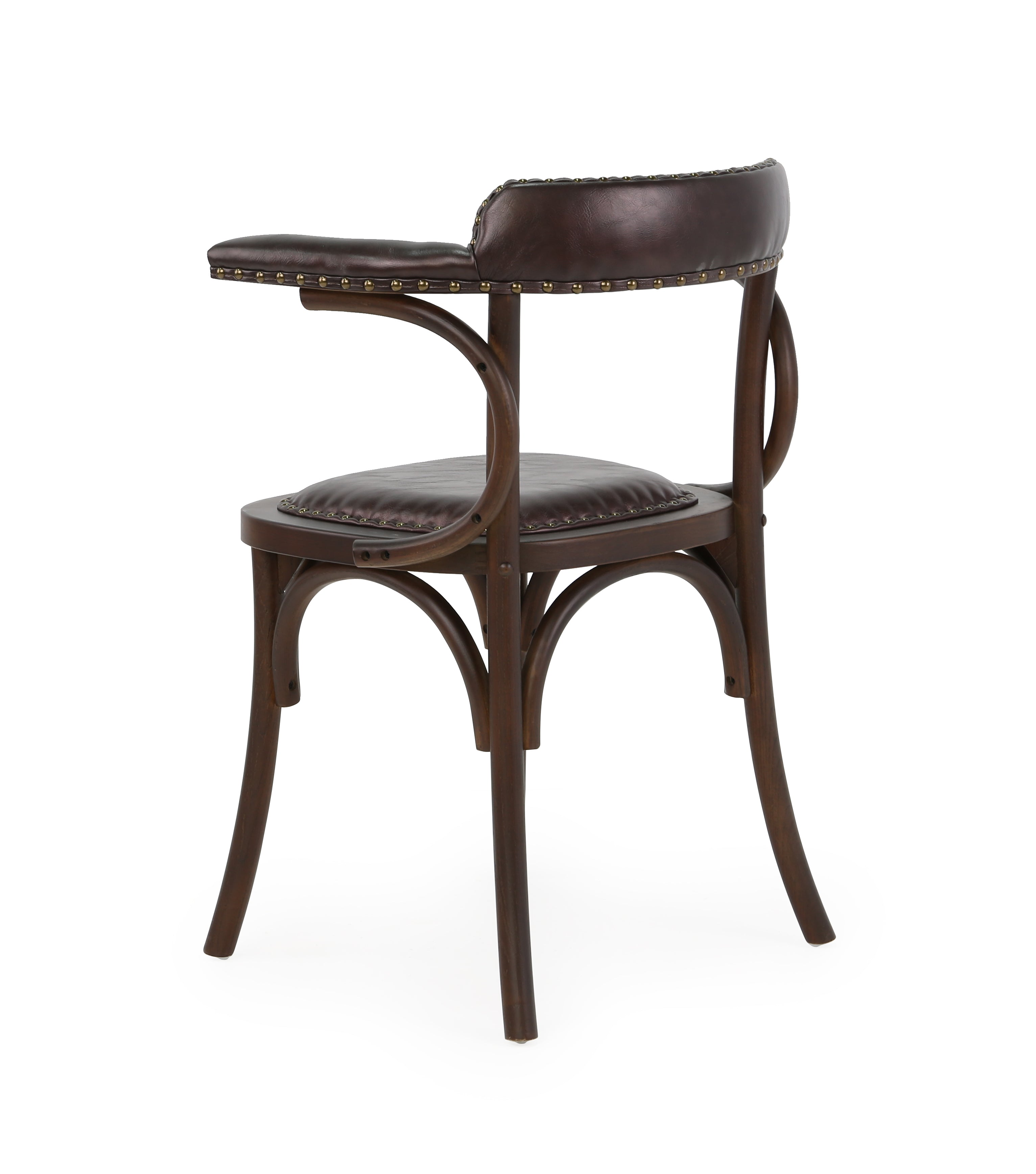 Silla de comedor madera y semipiel Anatolia