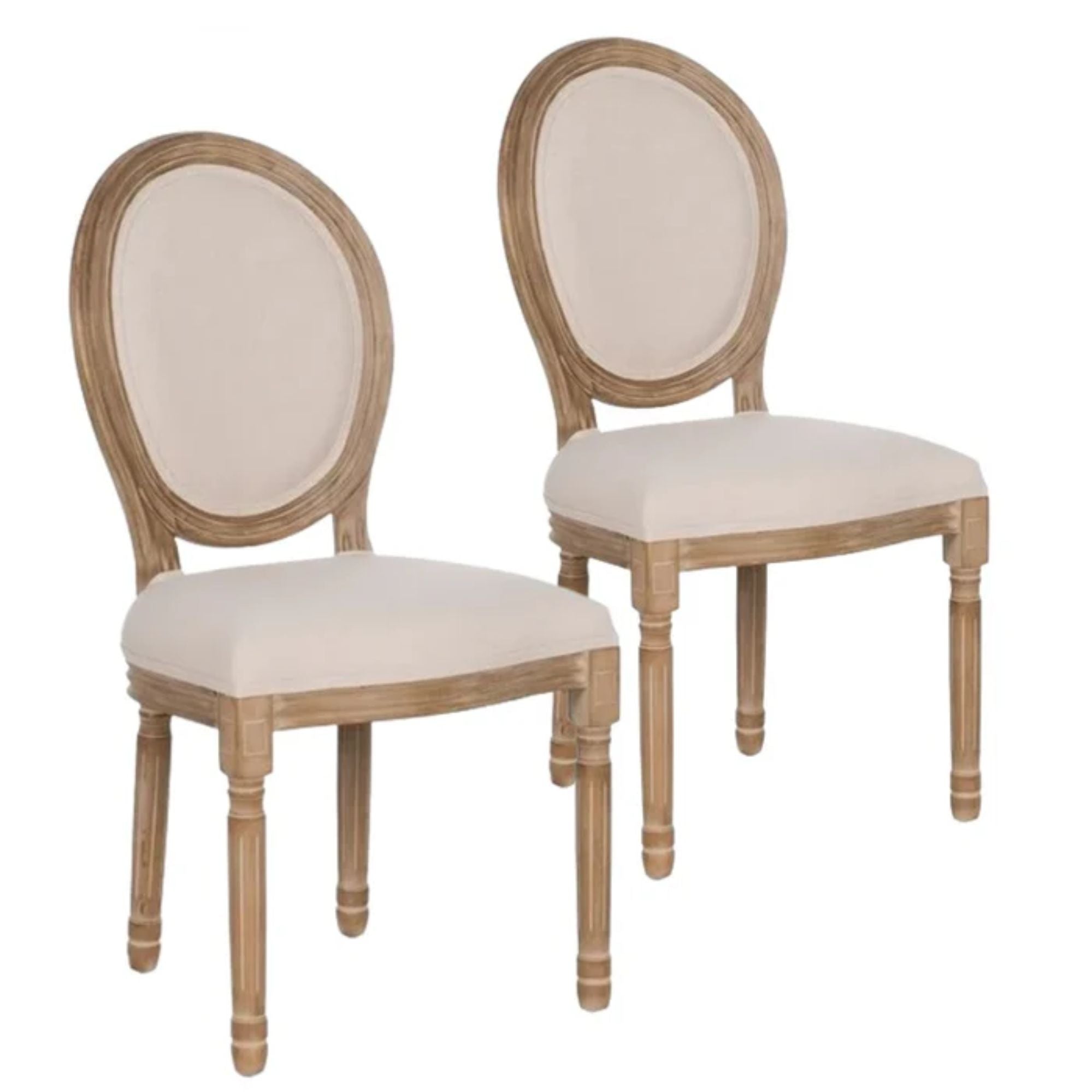 Pack de 2 sillas de comedor tapizadas Lady