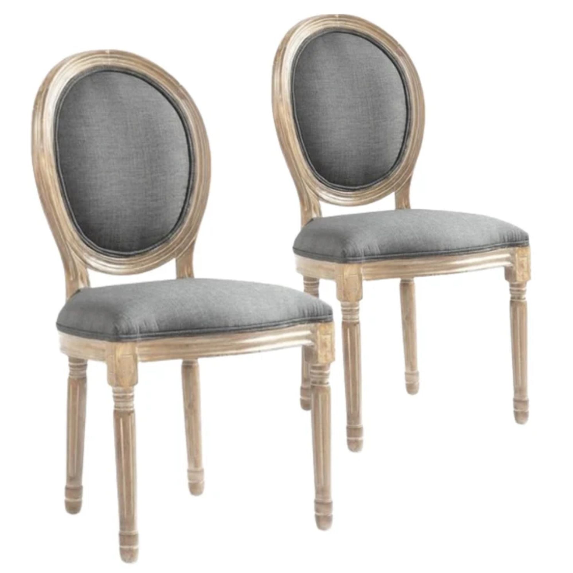 Pack de 2 sillas de comedor tapizadas Lady