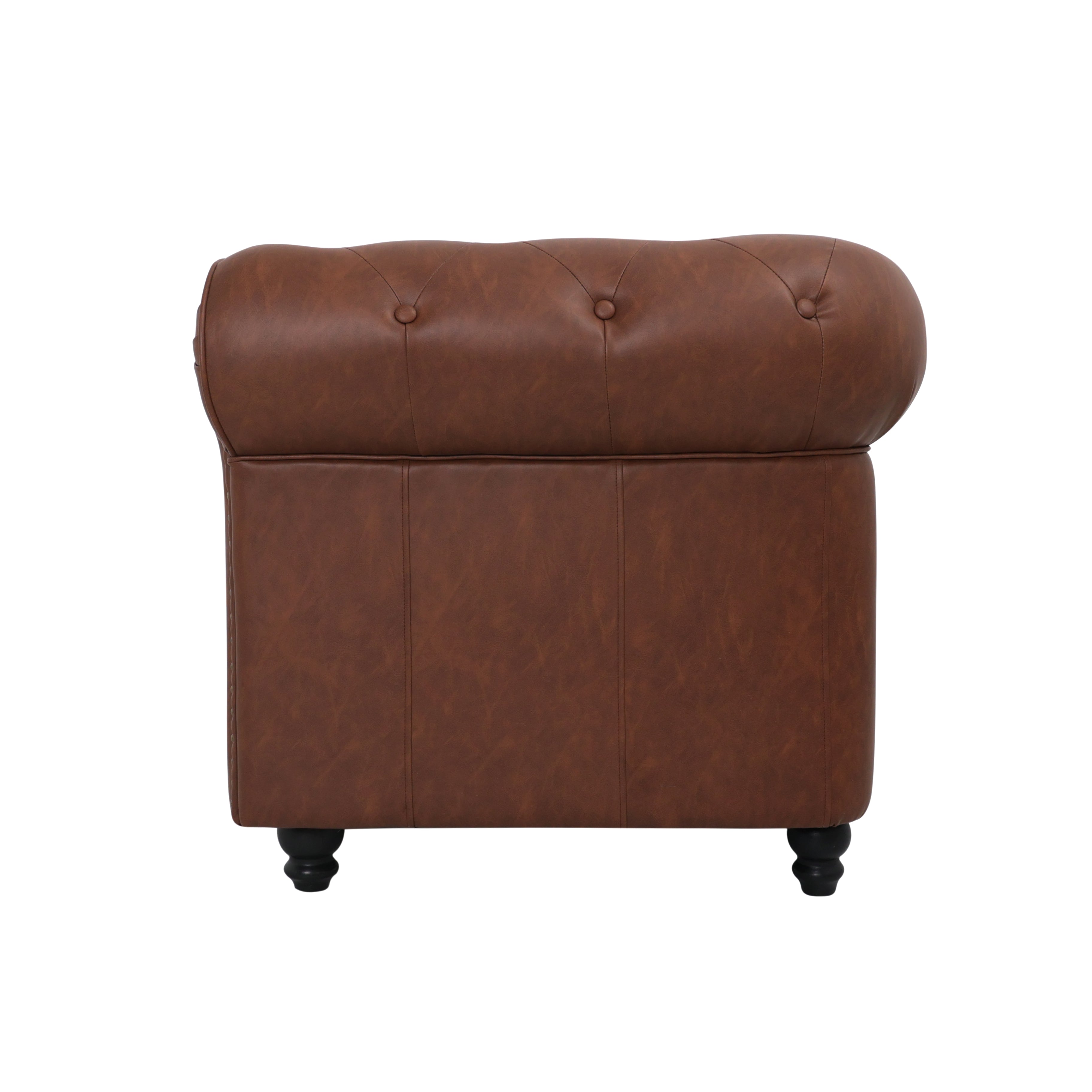 Sofá chester semipiel 1 plaza