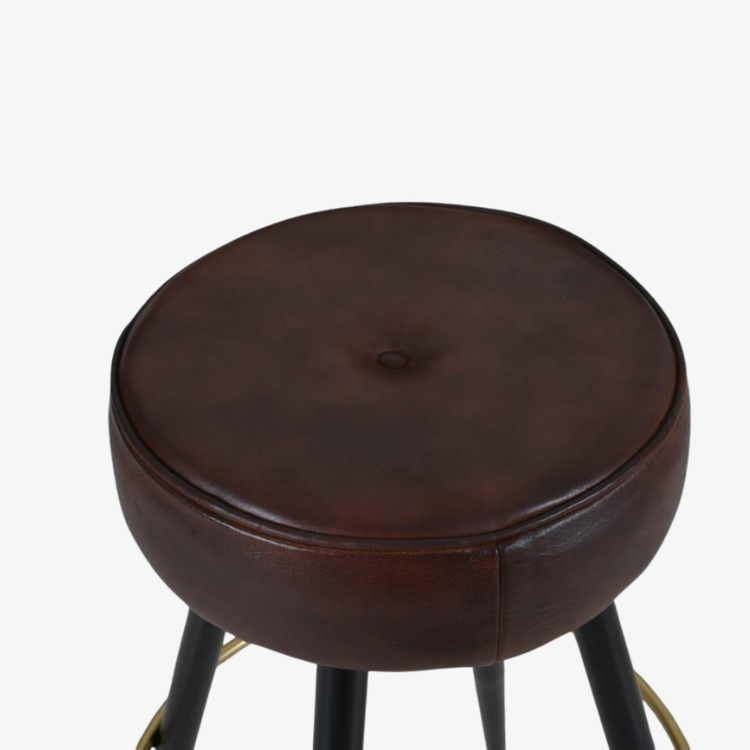 Taburete vintage alto verde Llesp