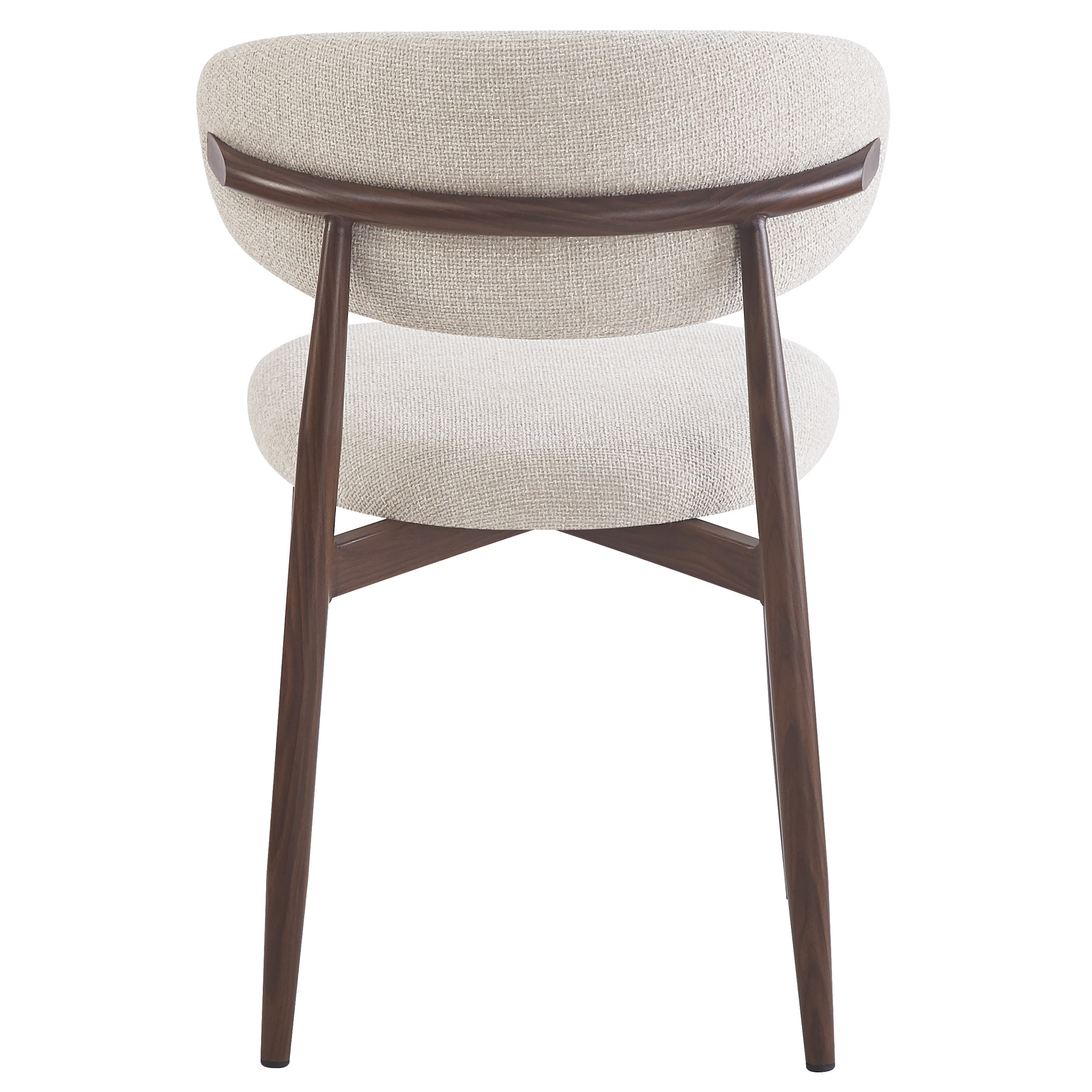 Silla de comedor imitación madera tapizado Marla