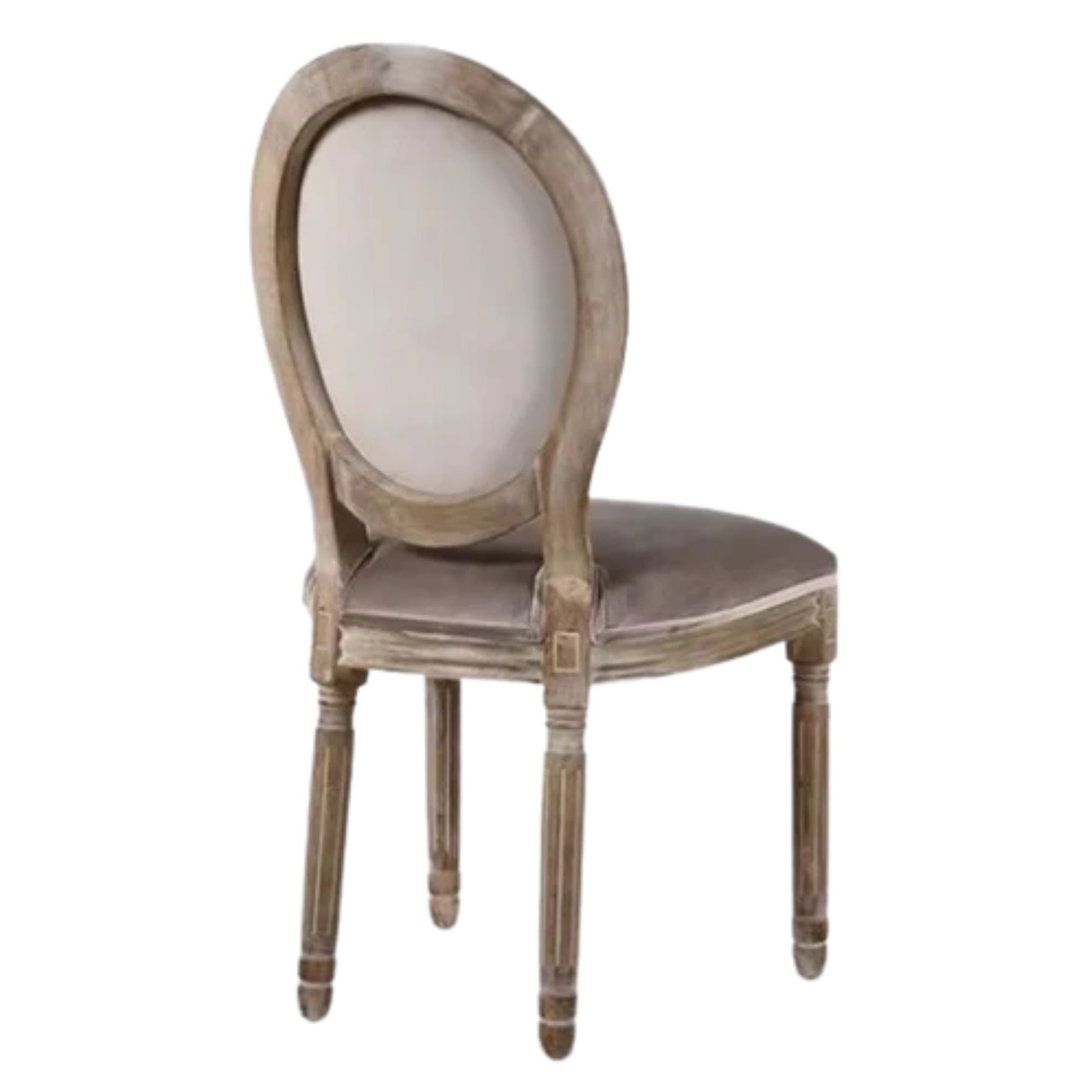 Pack de 2 sillas de comedor terciopelo Lady Topo