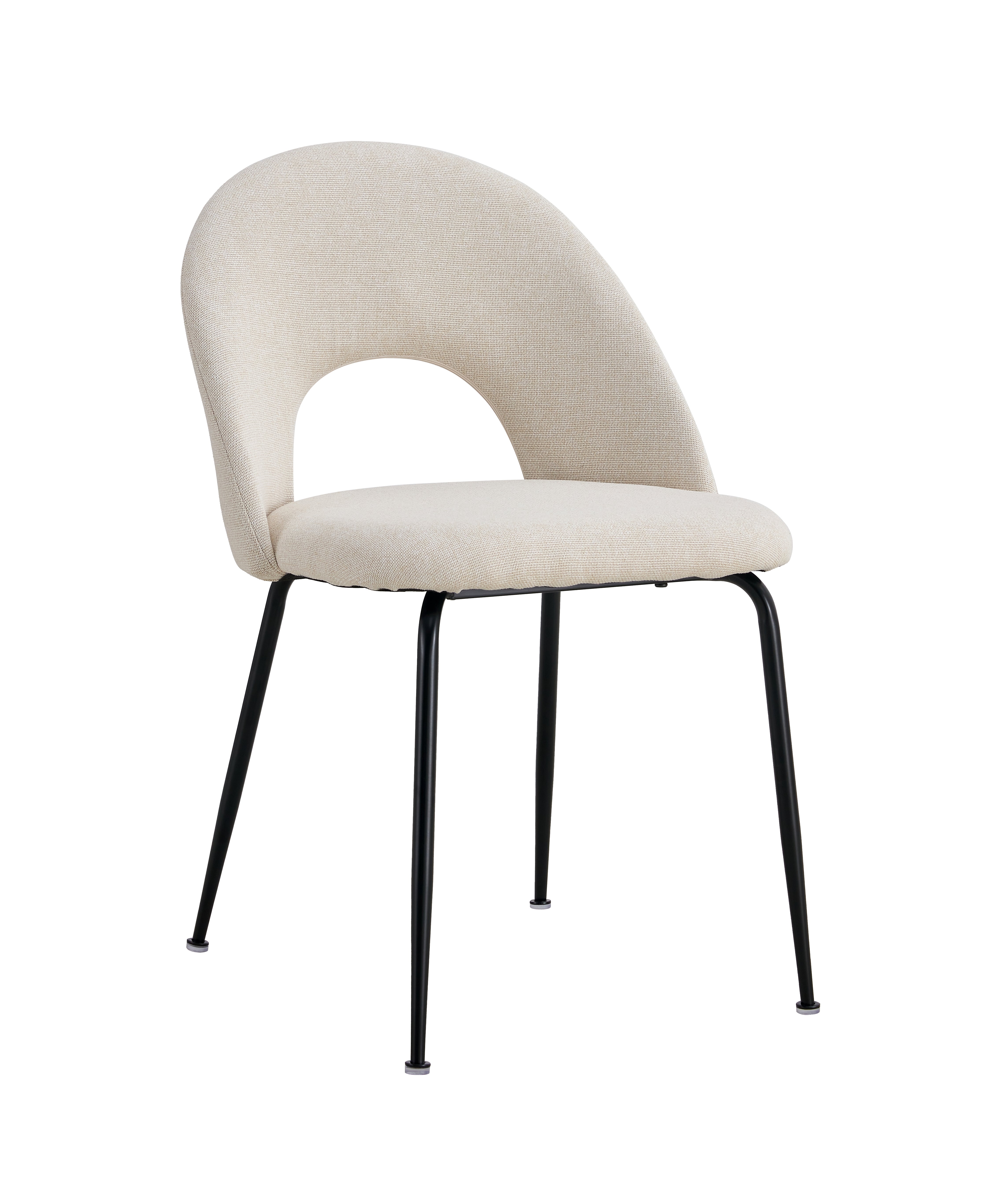 Silla de comedor tapizada tela Fikka