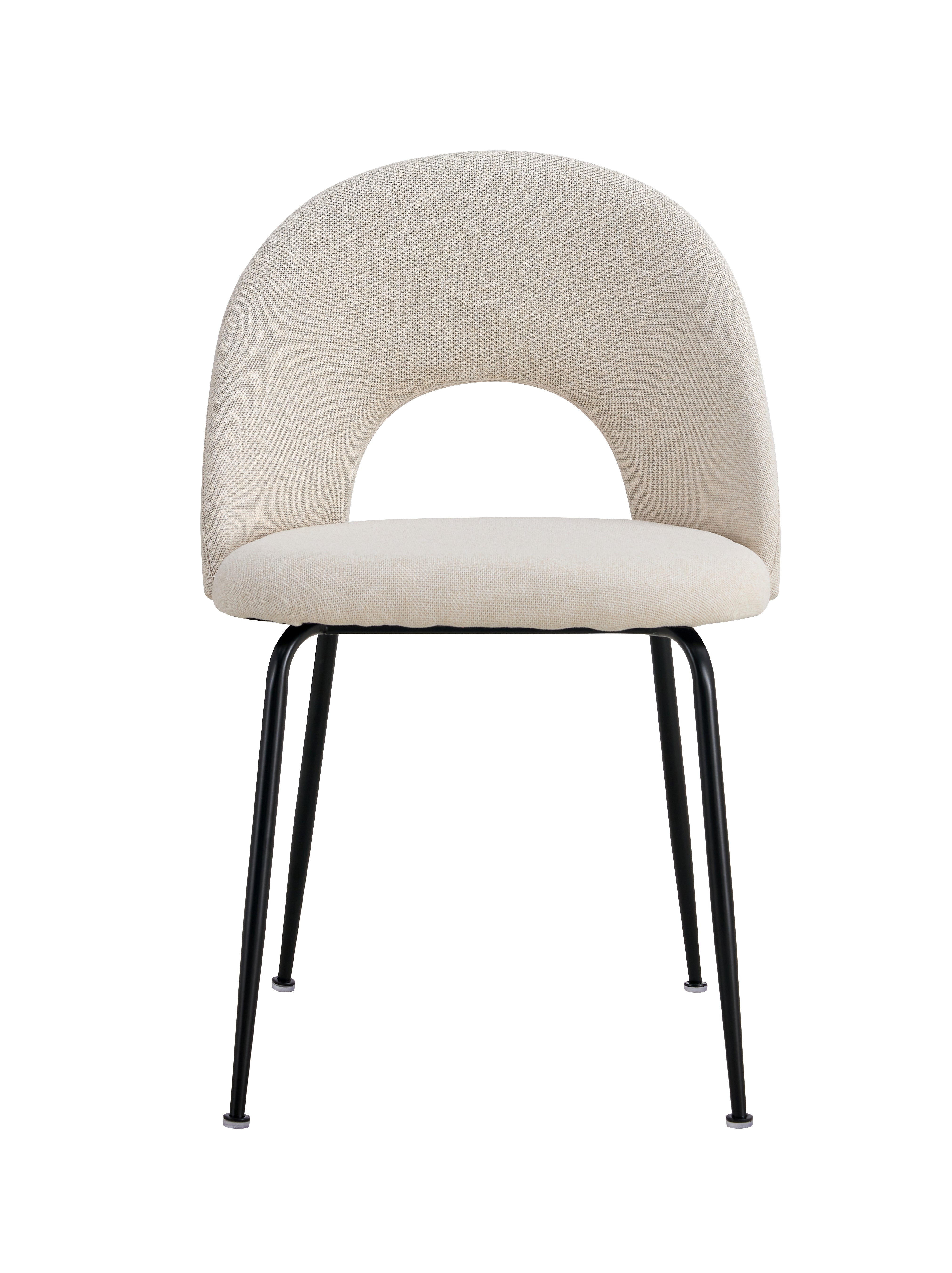 Silla de comedor tapizada tela Fikka