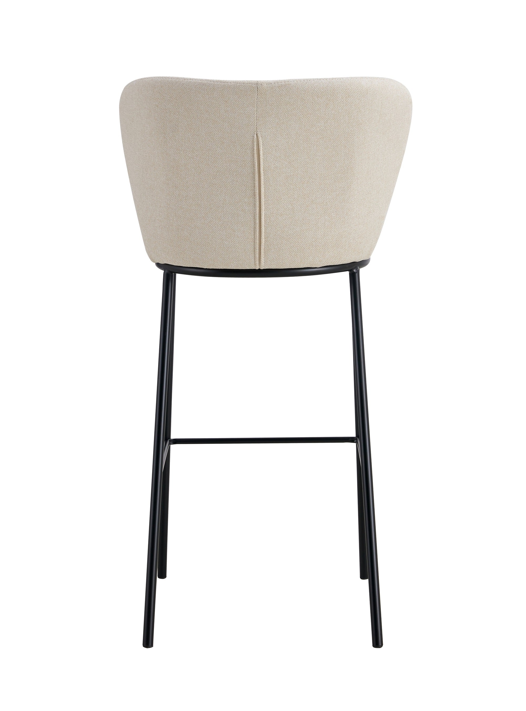 Taburete de diseño tela beige Olivia 75cm