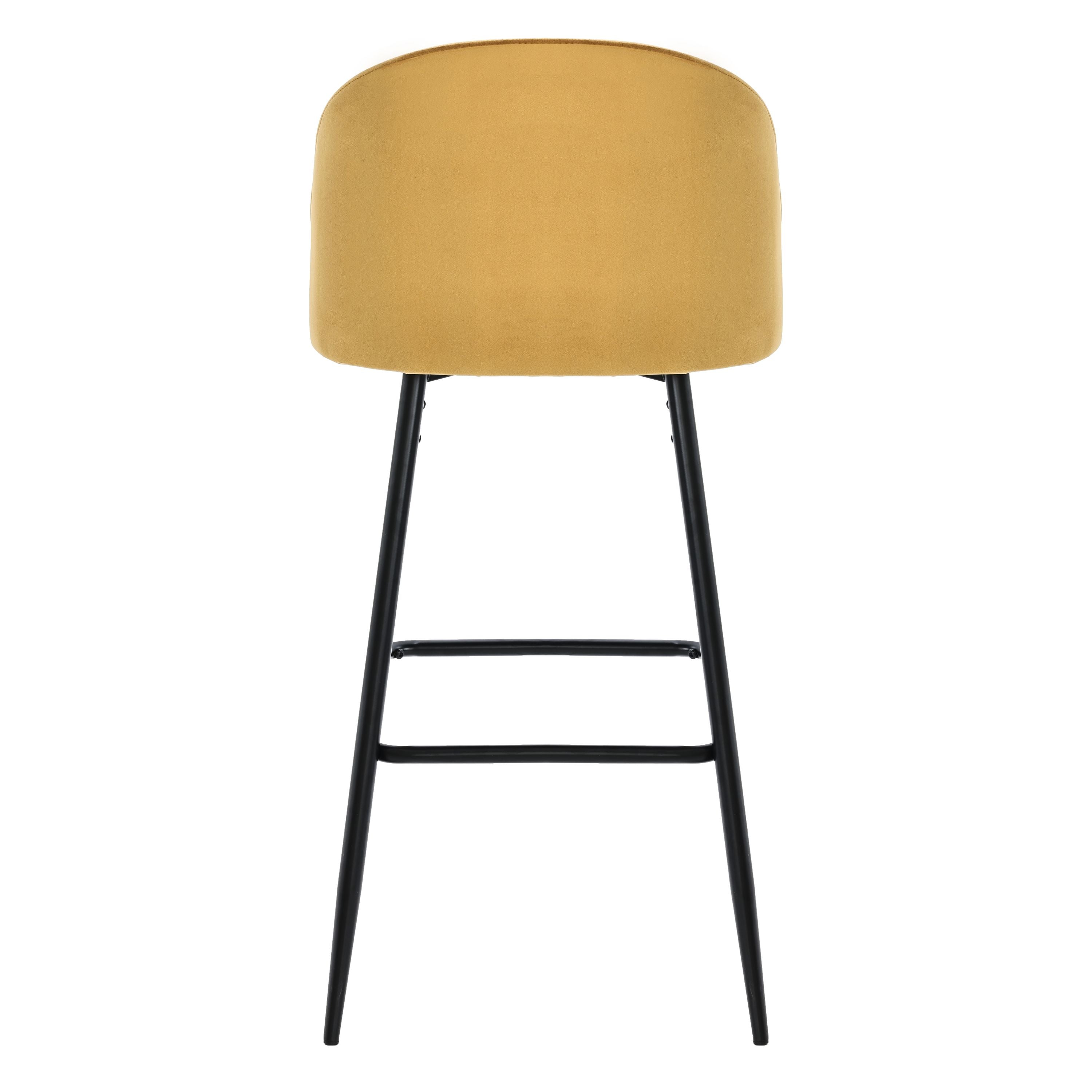 Taburete alto de terciopelo Julen