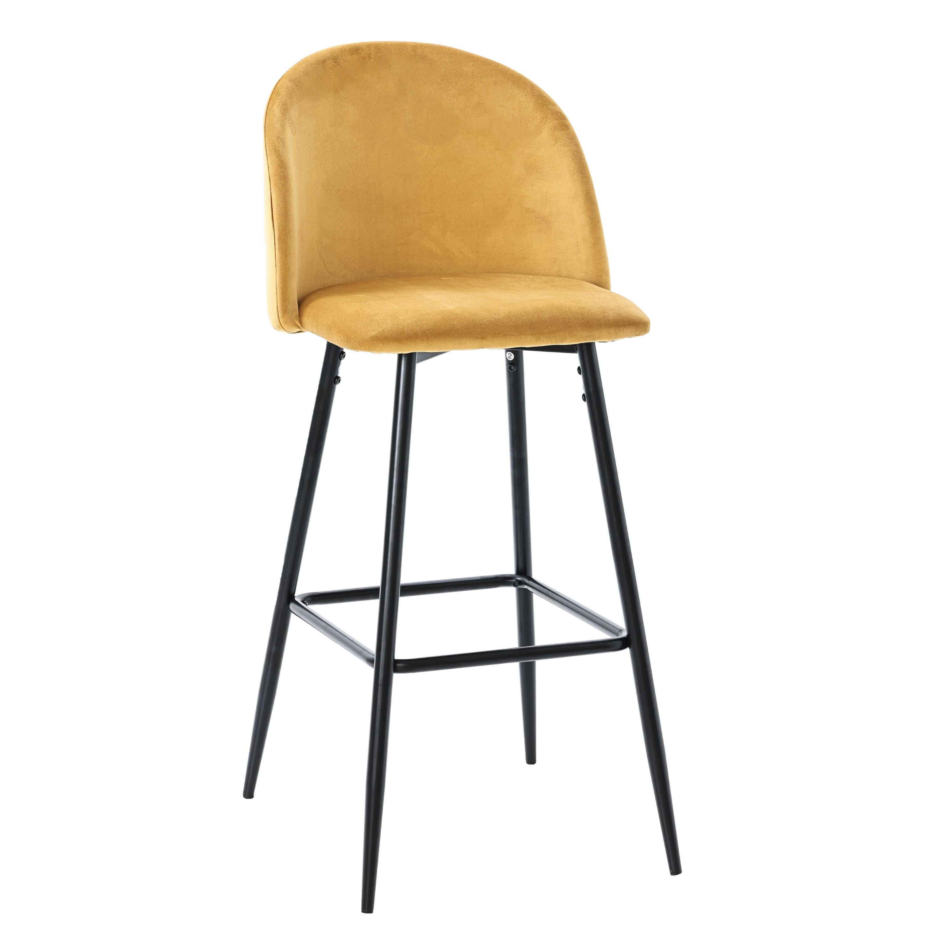 Taburete alto de terciopelo Julen