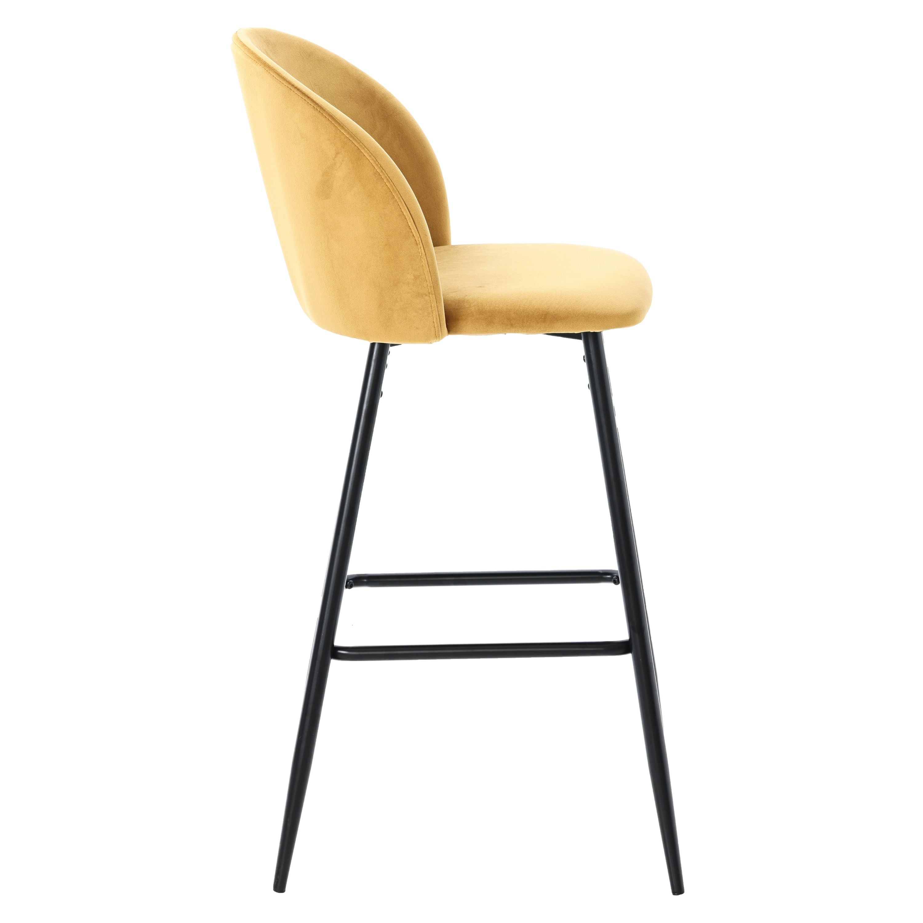 Taburete alto de terciopelo Julen