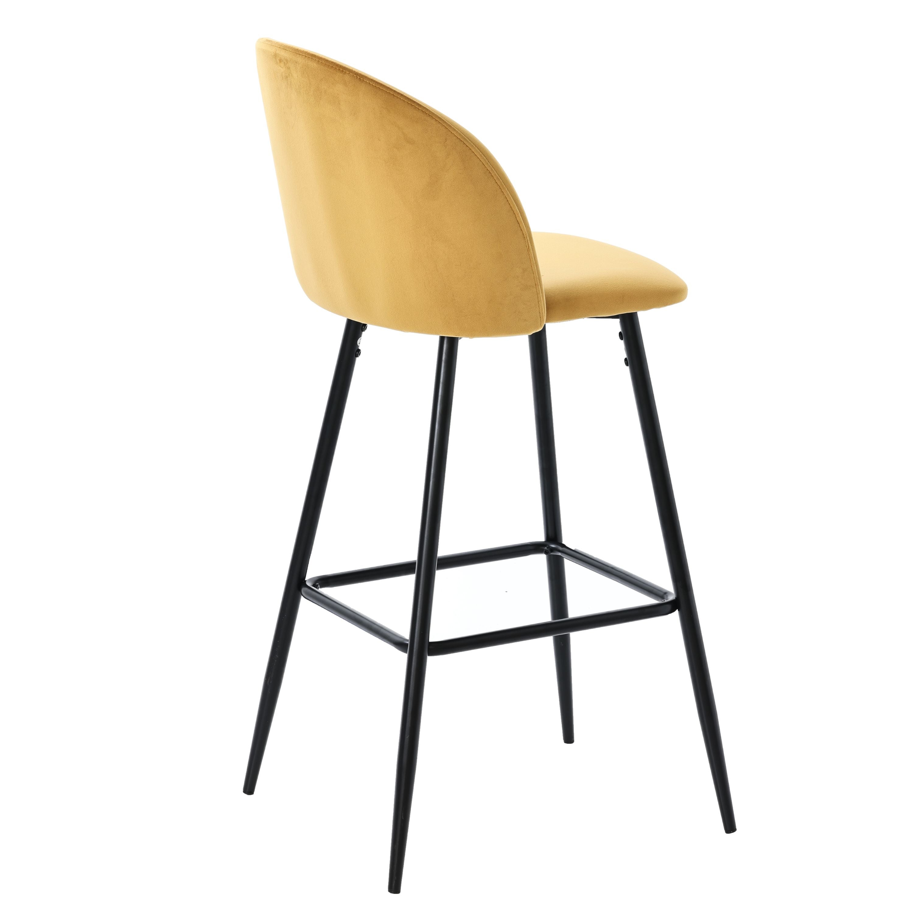 Taburete alto de terciopelo Julen