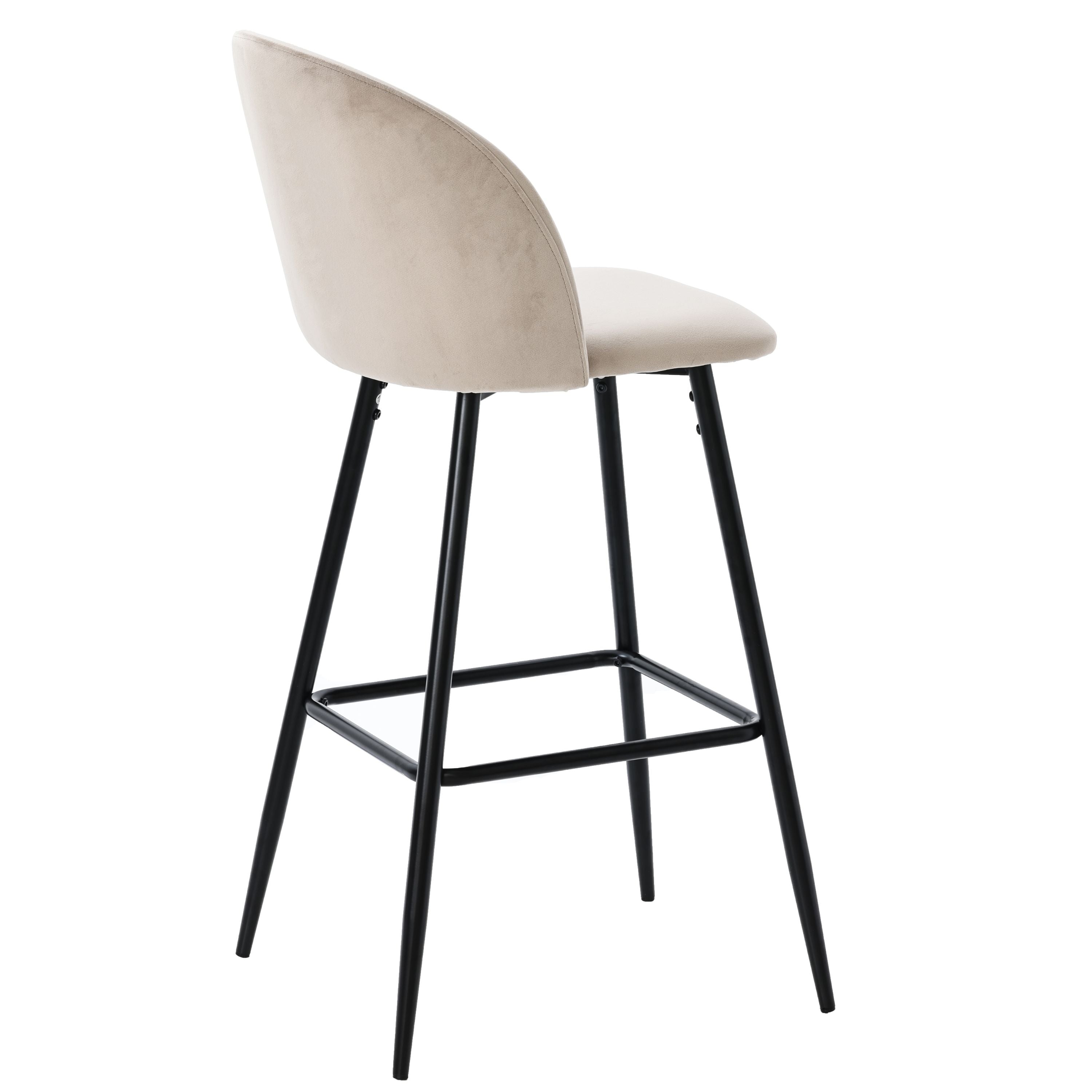 Taburete alto de terciopelo Julen