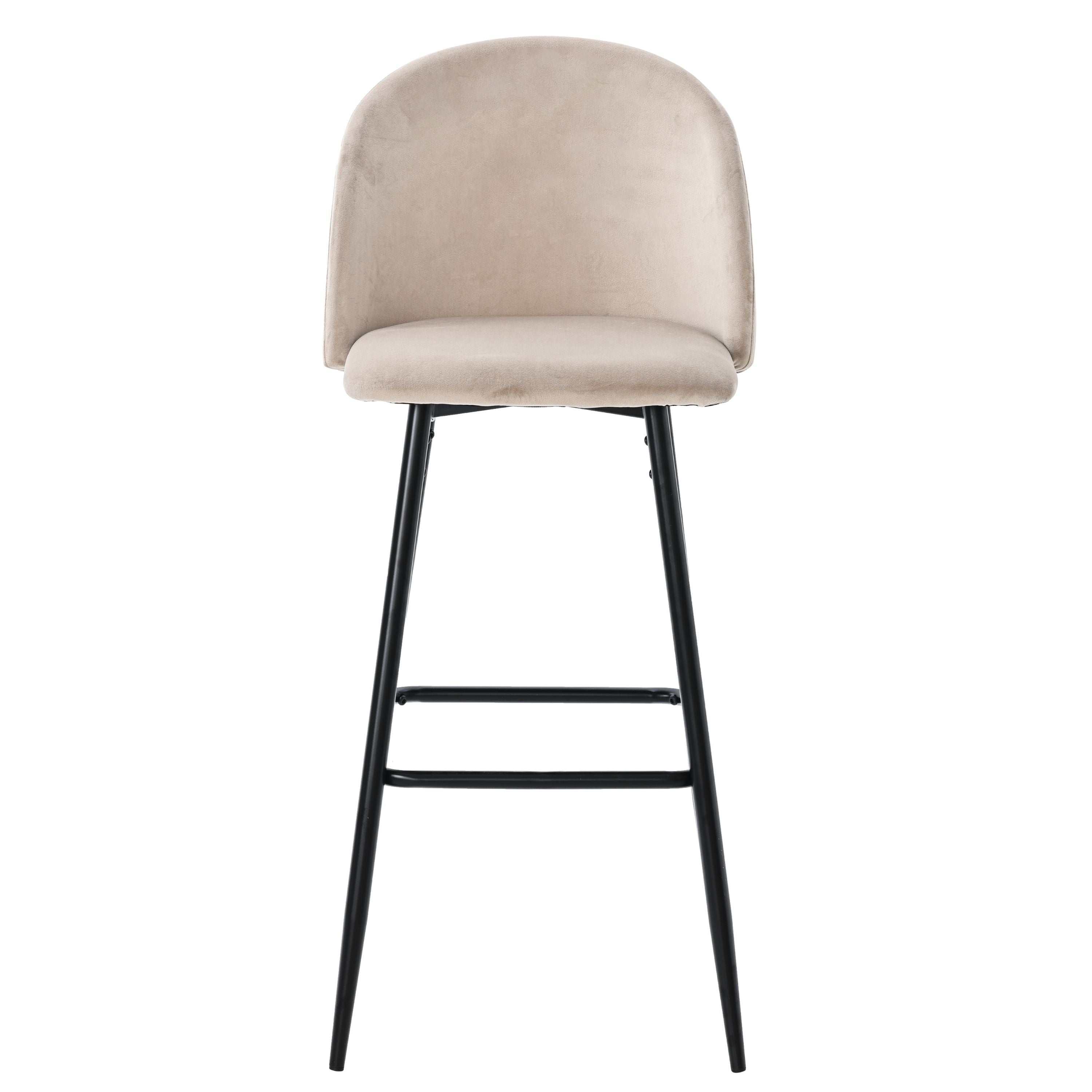 Taburete alto de terciopelo Julen