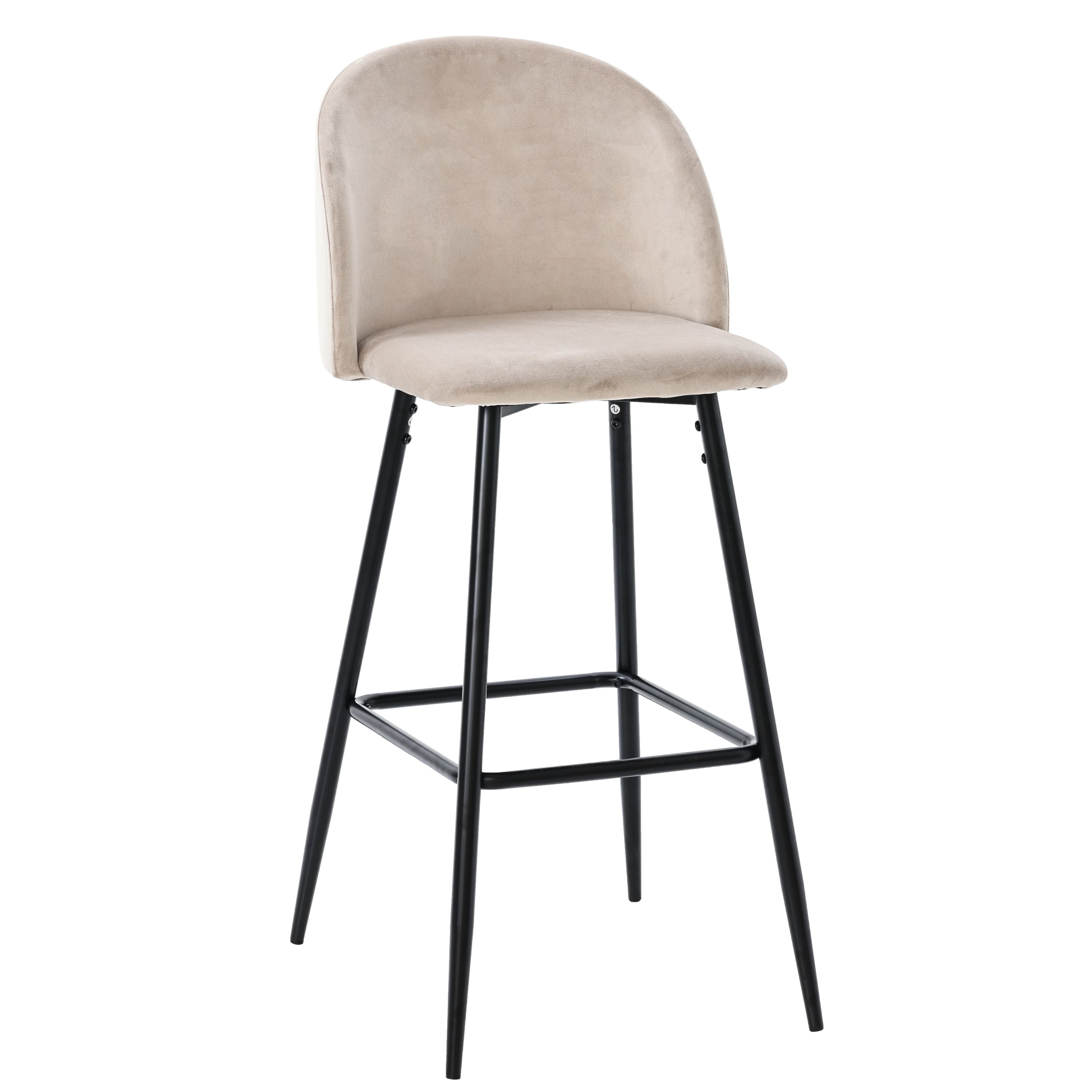 Taburete alto de terciopelo Julen