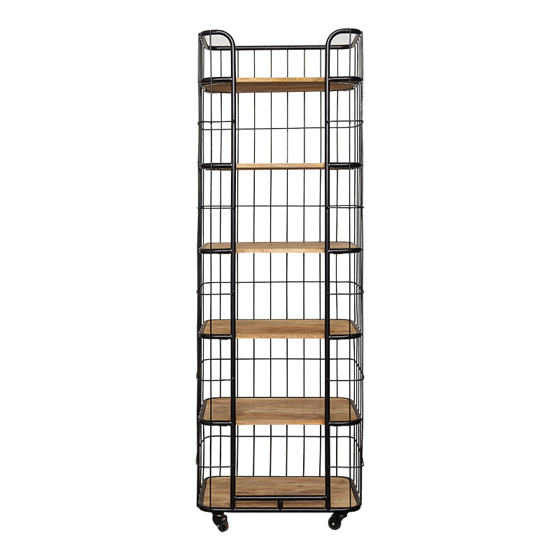 Estanteria Carro Vintage Auxiliar Fez Alta Negro