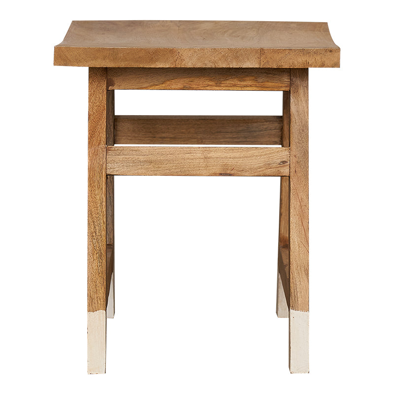 Taburete bajo de madera Coll