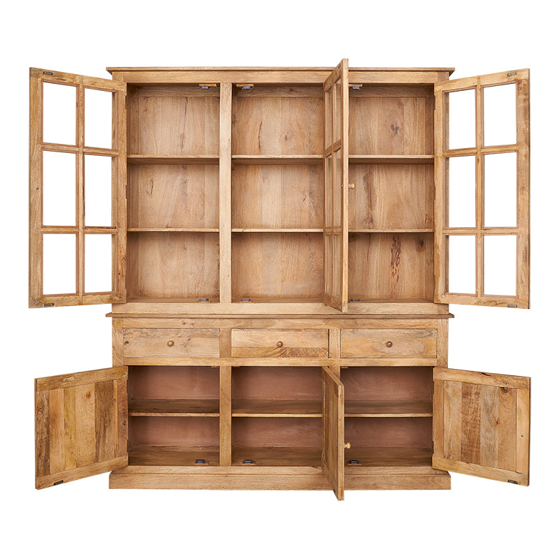 Estantería aparador con vitrina Molin