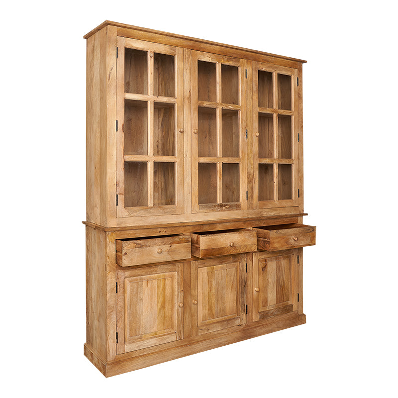 Estantería aparador con vitrina Molin