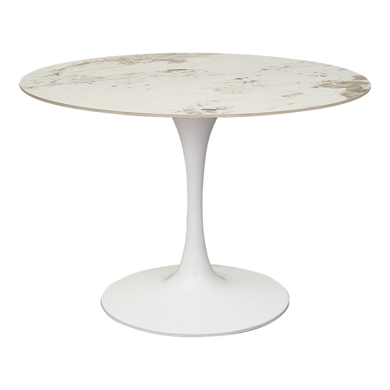 Mesa de comedor Tull blanca piedra sinterizada