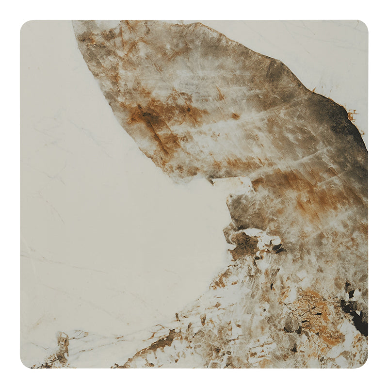 Mesa de bar Alta base Lusara 4 patas piedra sinterizada 70x70