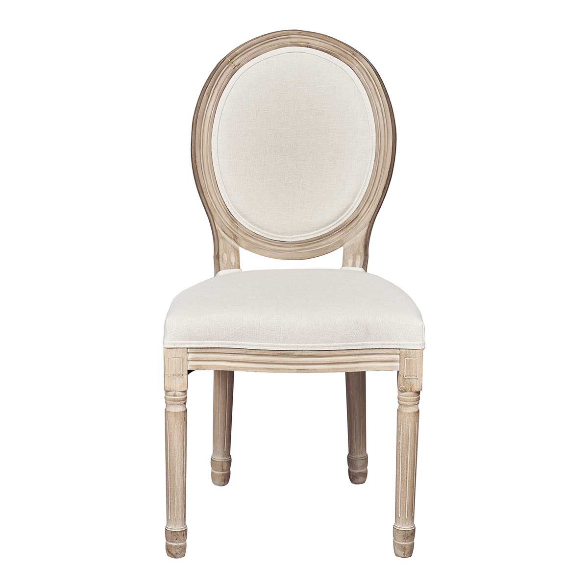 Silla de comedor madera y tapizada natural Lady