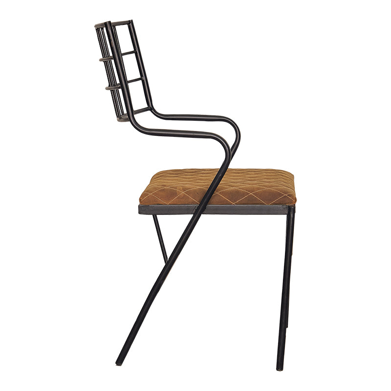 Chaise de salle à manger industrielle Ares