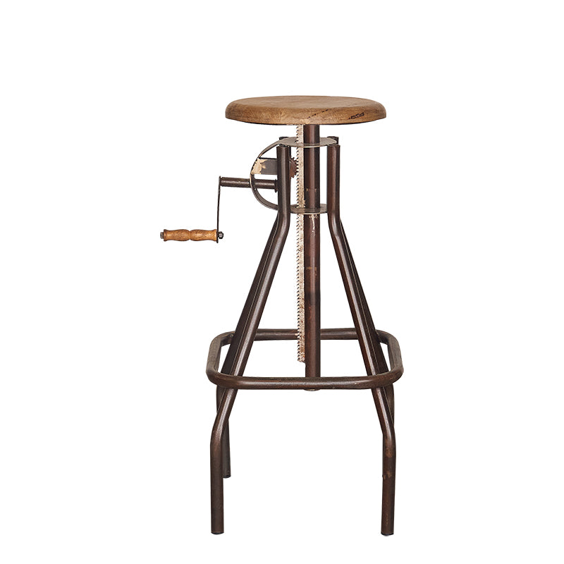 Taburete de bar vintage regulable Kamy