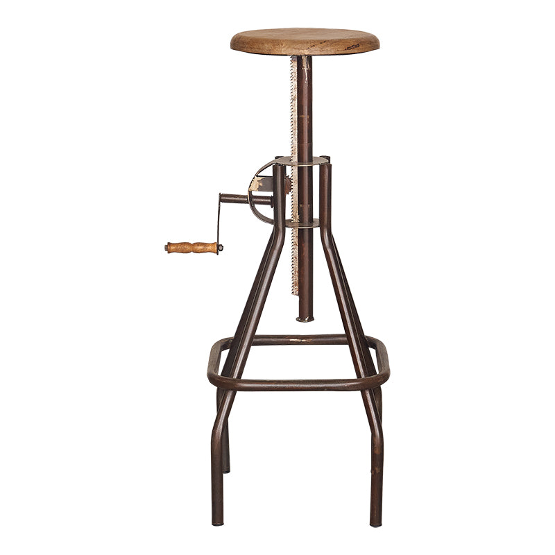 Taburete de bar vintage regulable Kamy