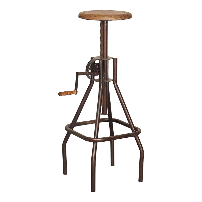 Taburete de bar vintage regulable Kamy