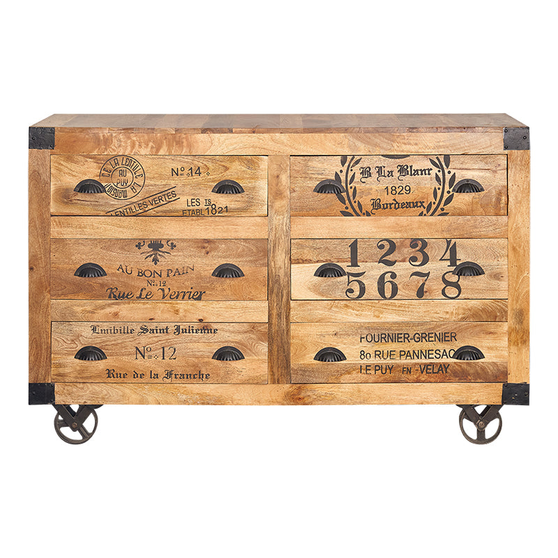 Aparador de madera serigrafiado Vendrell