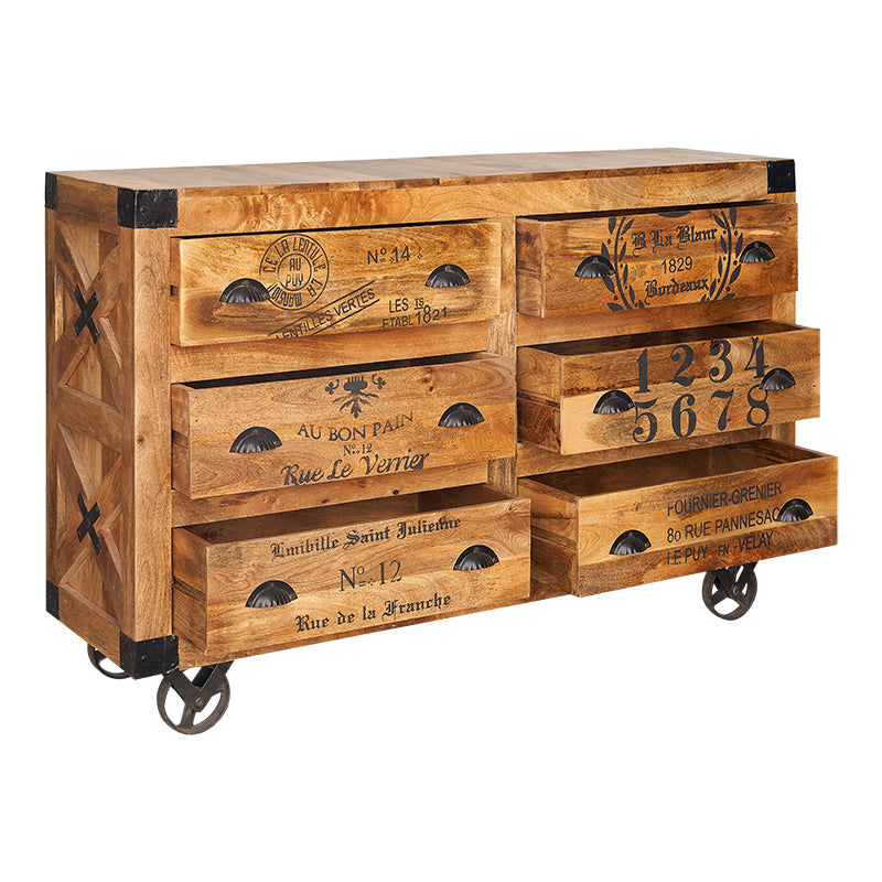 Aparador de madera serigrafiado Vendrell