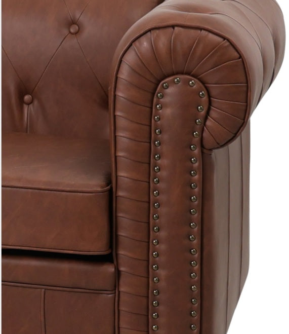 Divano Chester 2 posti in semipelle