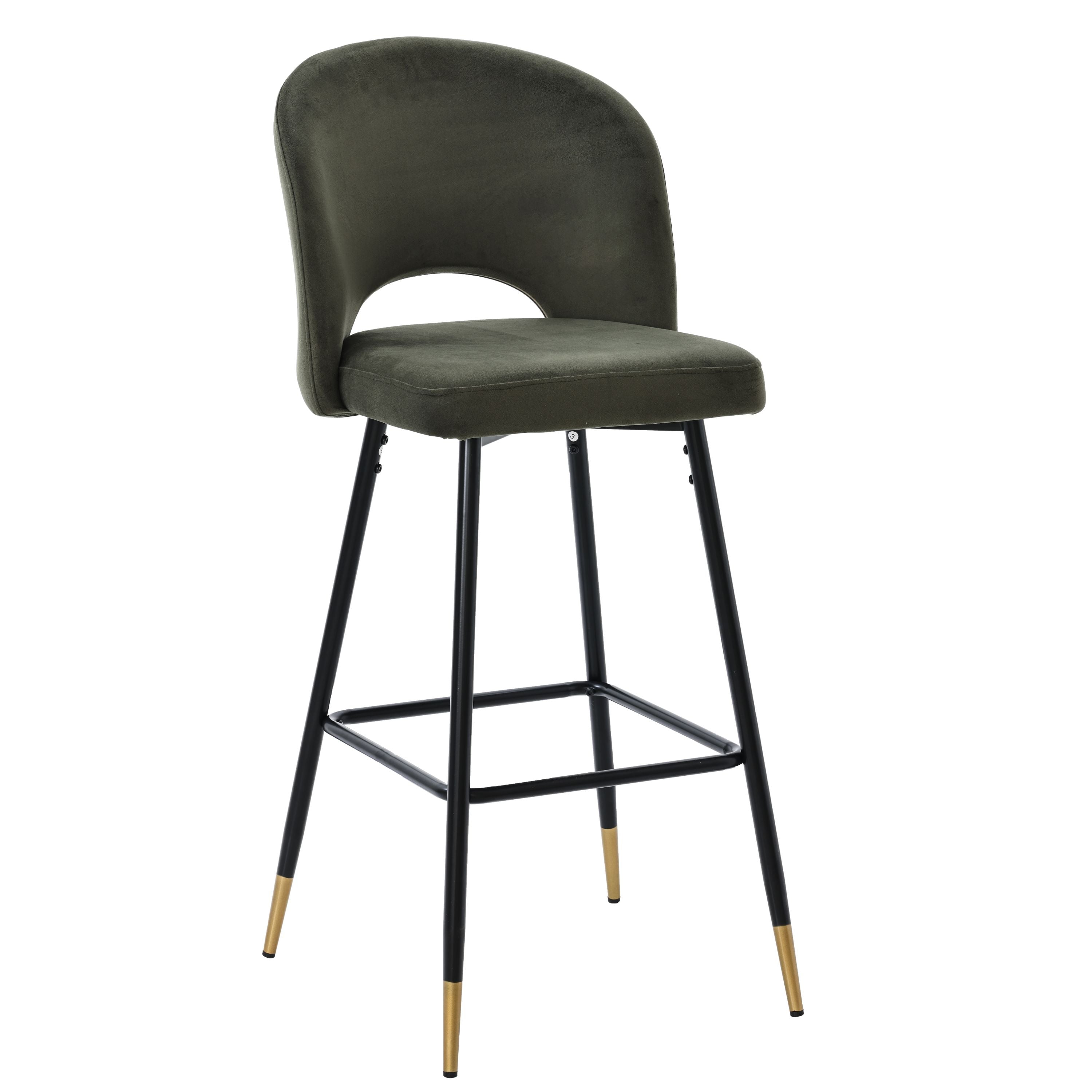 Taburete alto de terciopelo Helen