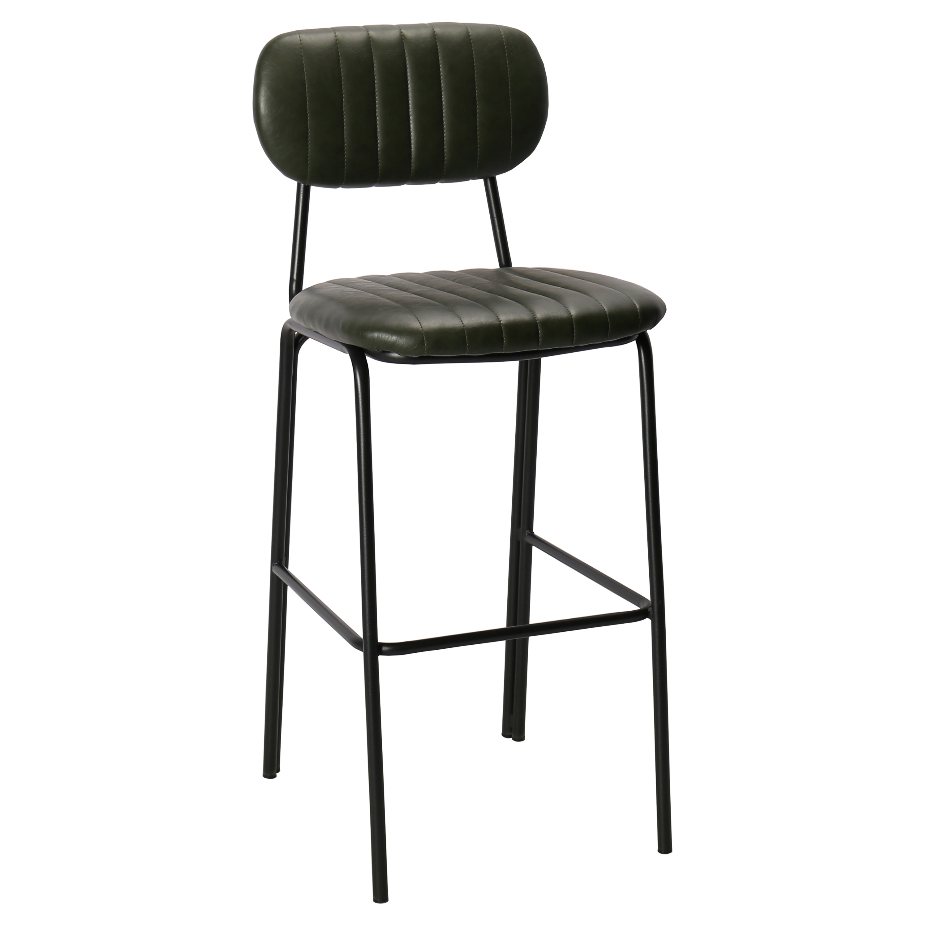 Vieux tabouret de bar Bhoutan noir