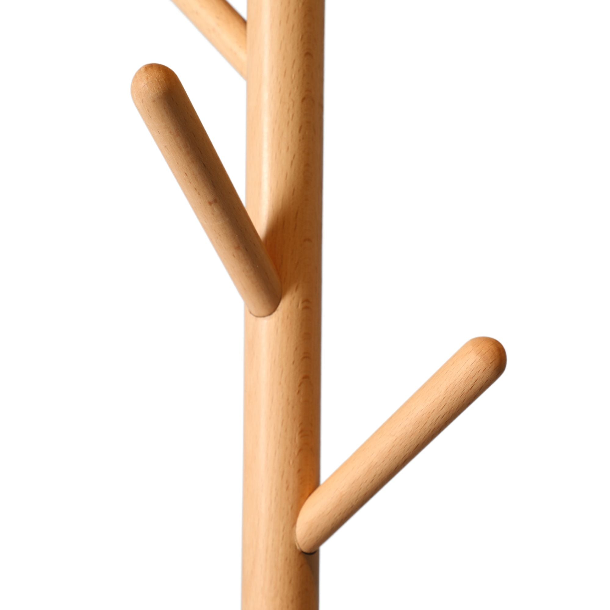 Perchero de pie de madera de haya Remy