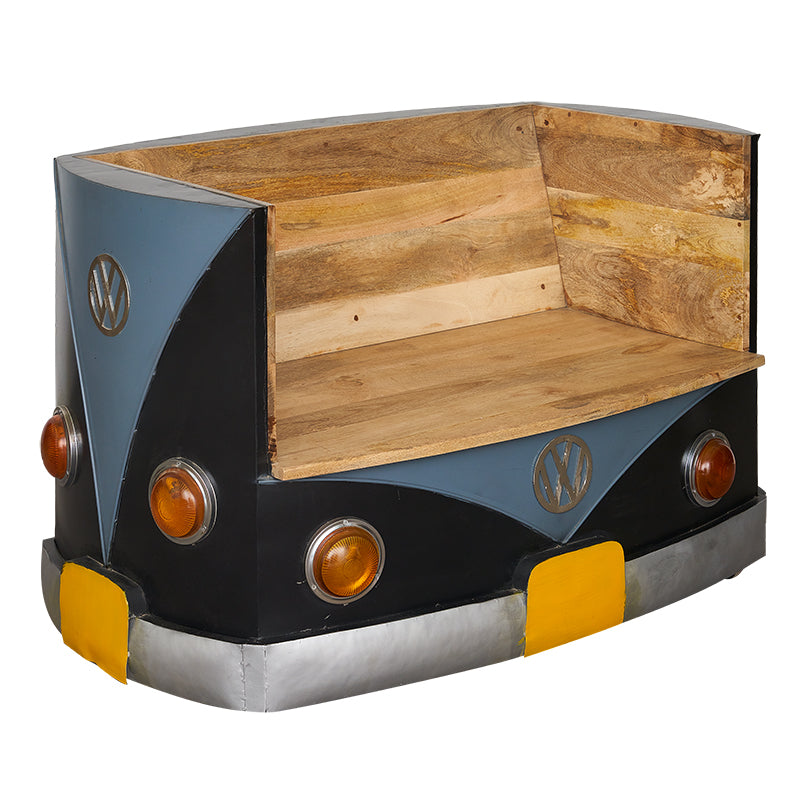 Banco vintage de madera Volkswagen