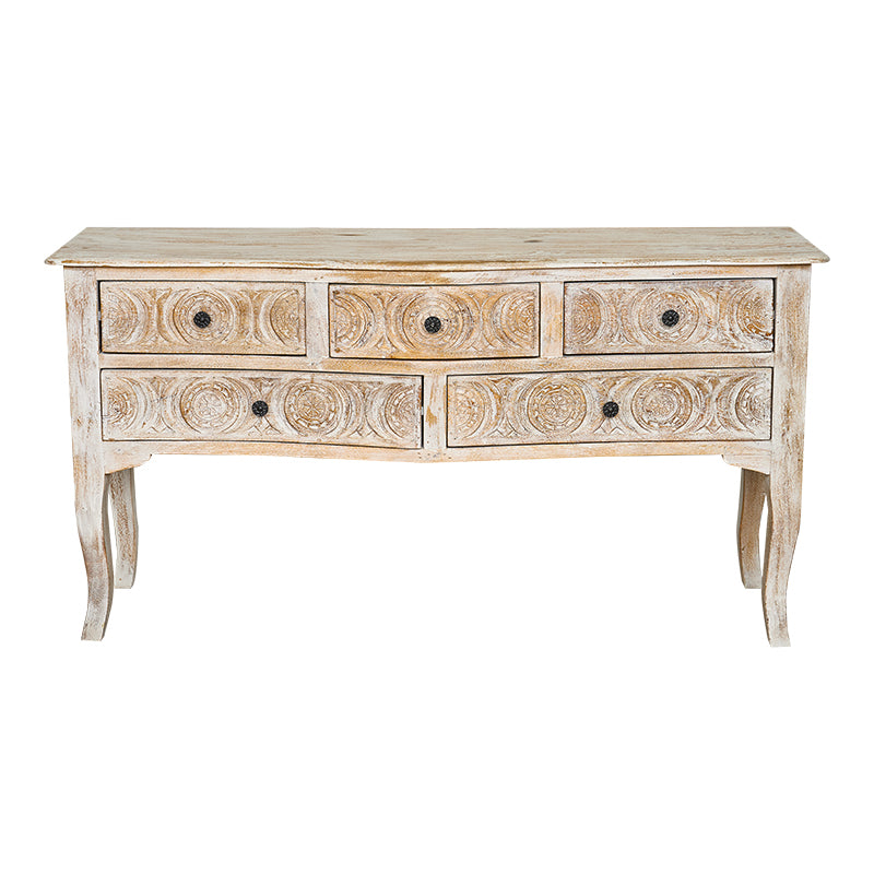 Console vintage in legno beige Bonie