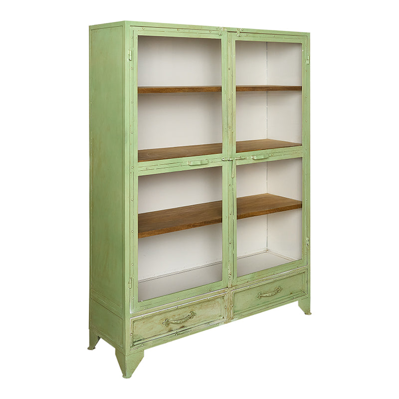 Armario Vitrina Milly verde