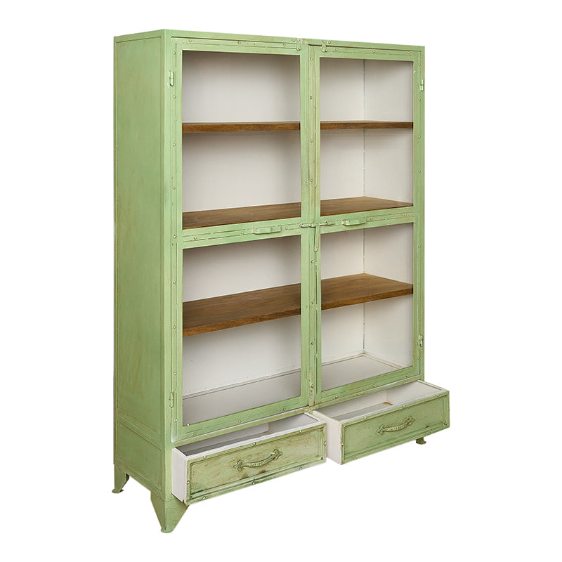 Armario Vitrina Milly verde
