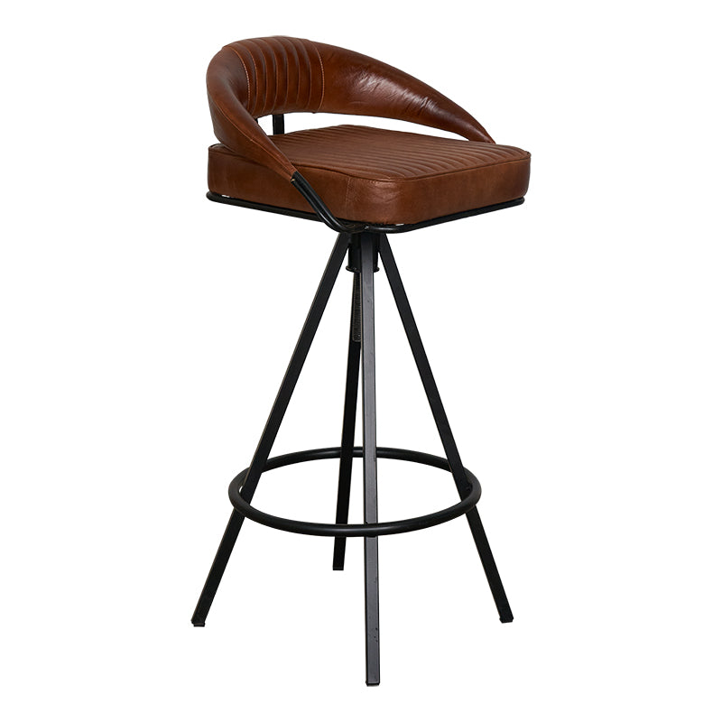 Taburete de bar vintage Frank tapizado