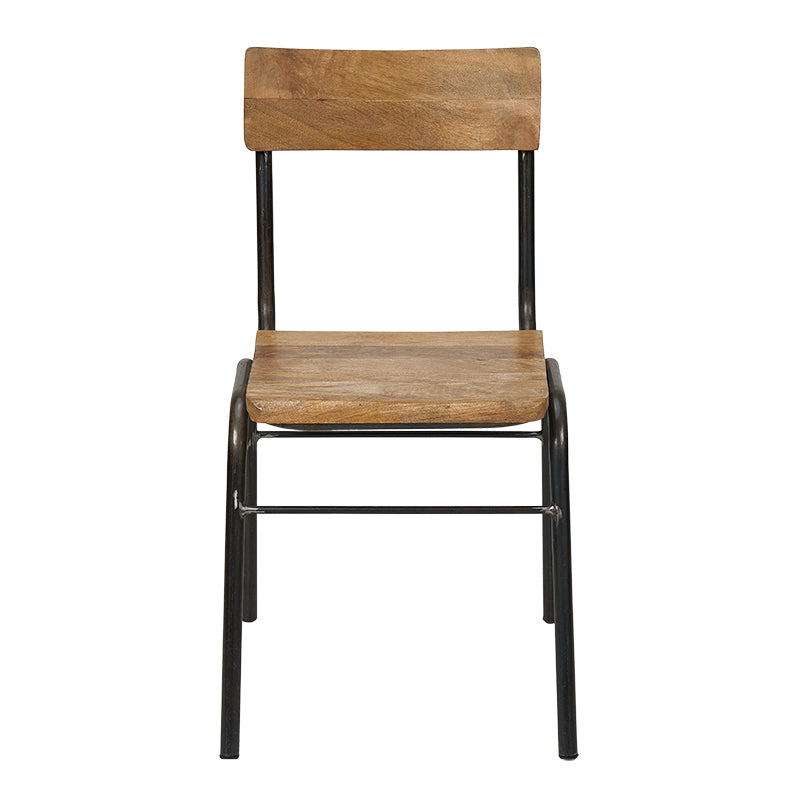 Silla de comedor acero y madera Manila