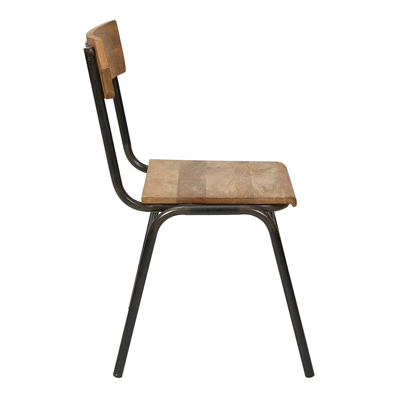 Silla de comedor acero y madera Manila