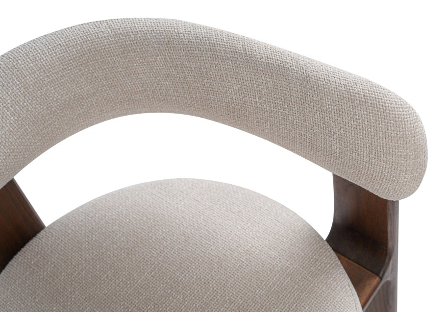 Silla de comedor con apoyabrazos madera fresno Monte