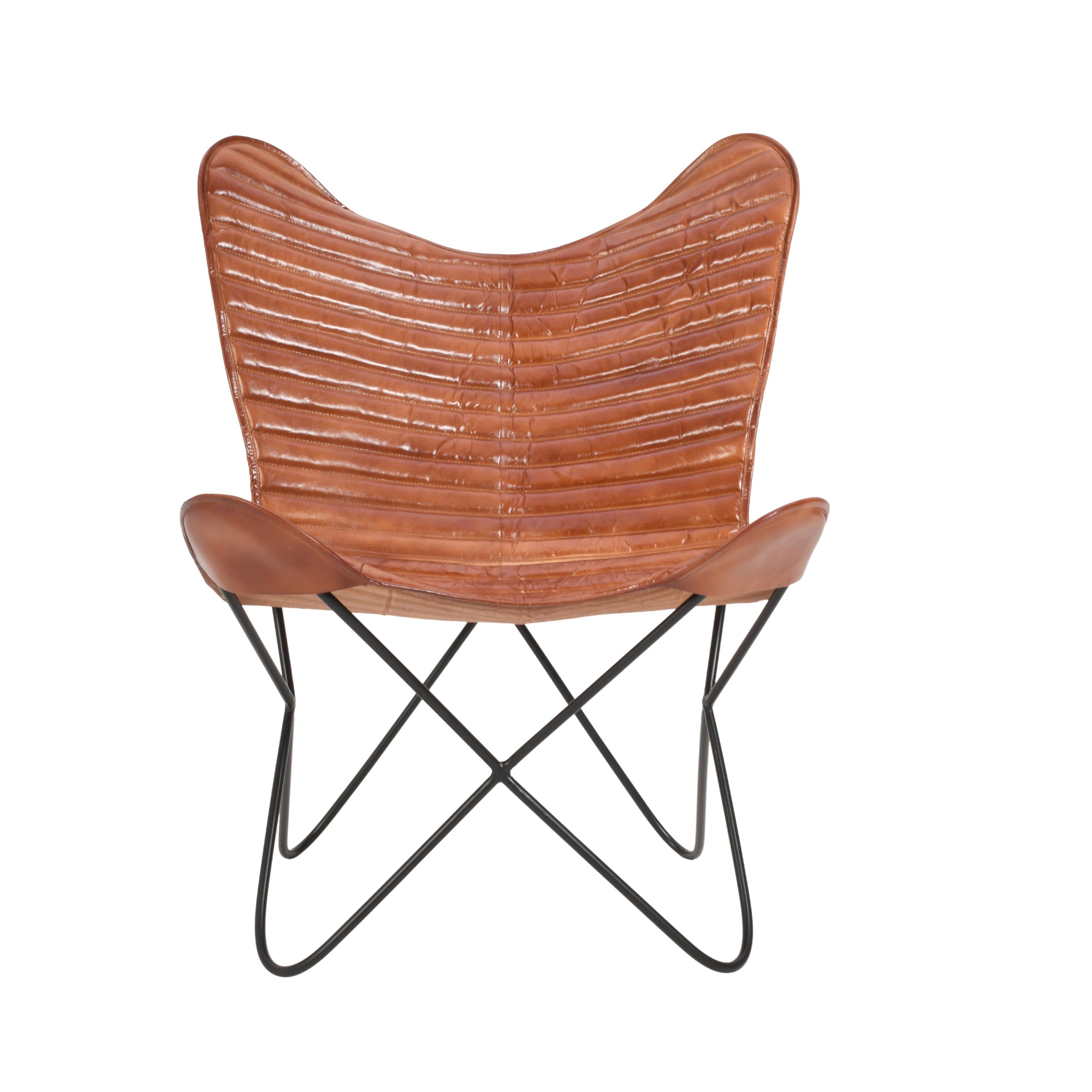 Sedia in pelle Butterfly