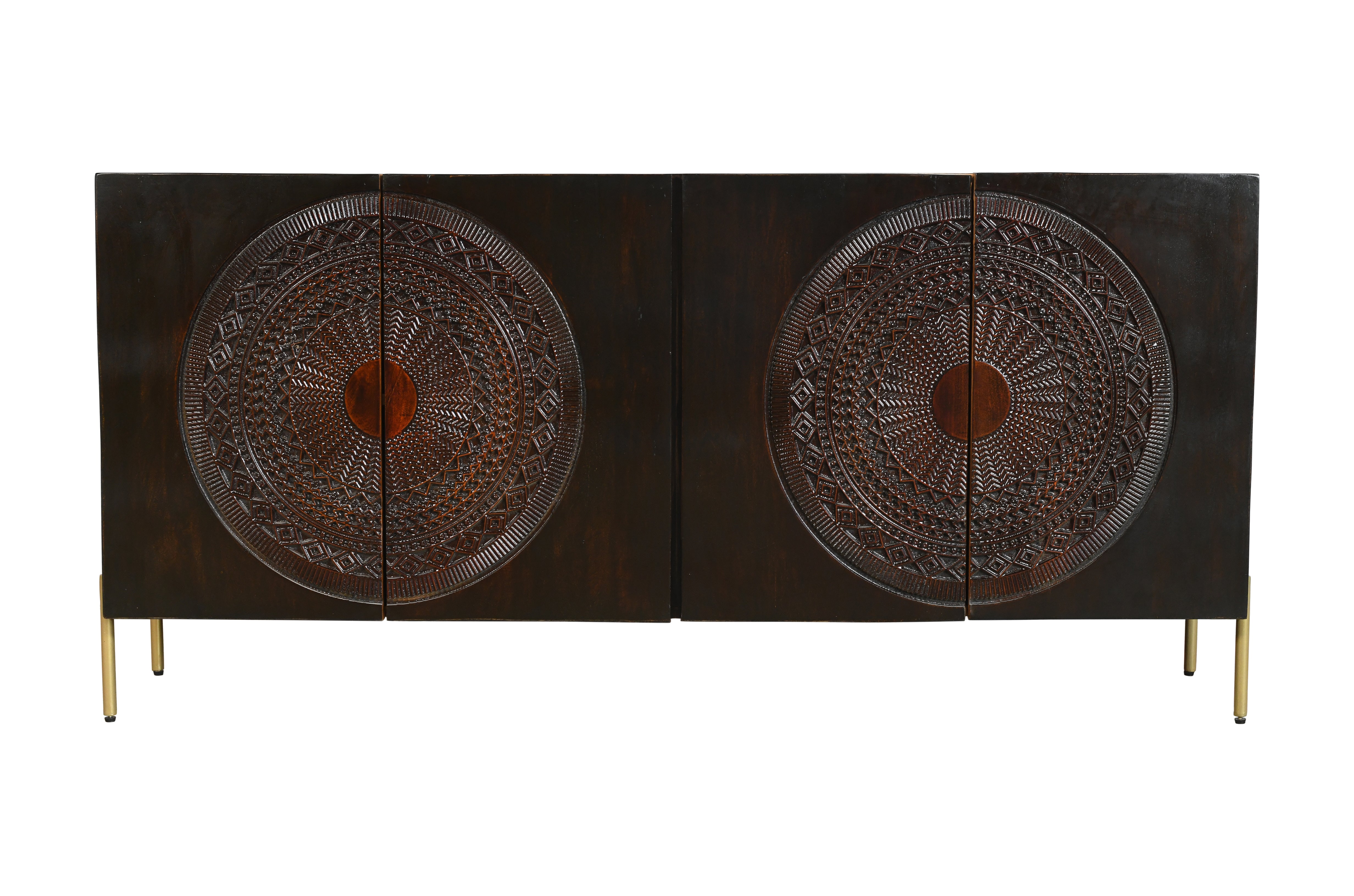 Aparador negro de madera de mango Paris