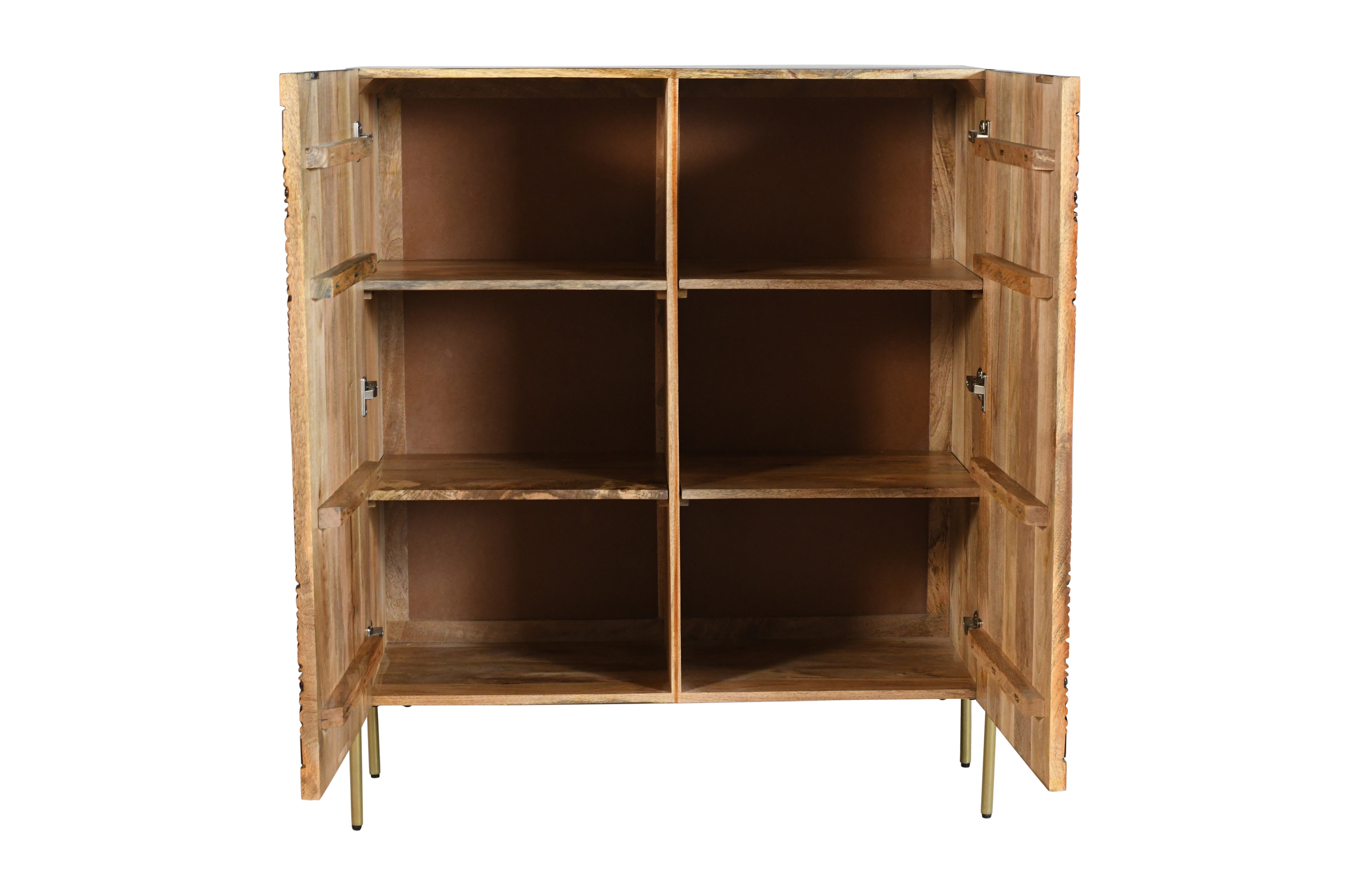 Armario negro de madera de mango Paris