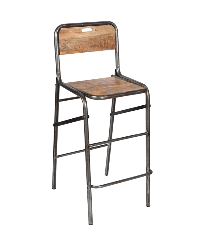 Tabouret de bar pliant vintage Liam