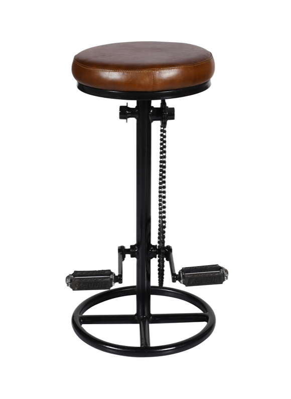 Vieux tabouret de bar en acier Tricicle