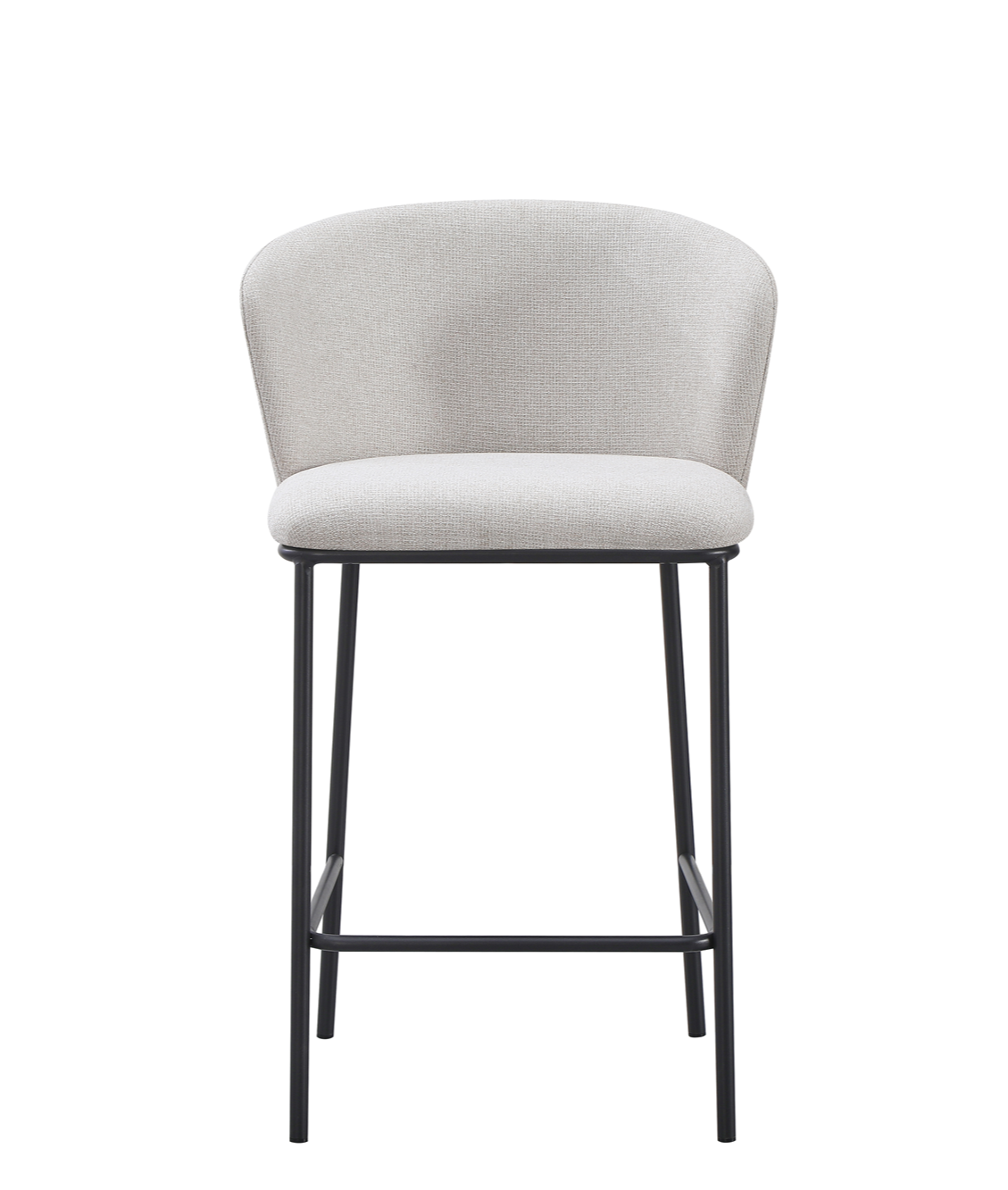 Taburete de diseño tela beige Olivia 65cm